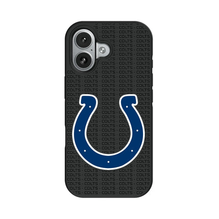 Indianapolis Colts Text Backdrop Bump Phone Case for Apple iPhone