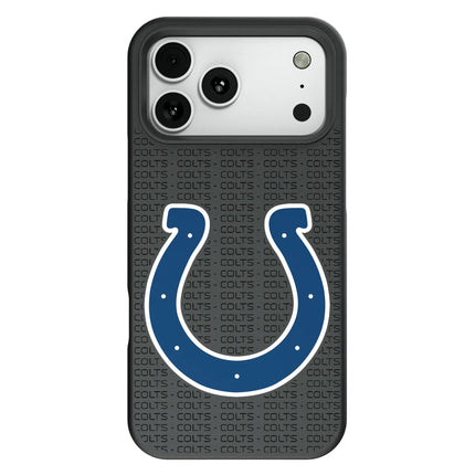 Indianapolis Colts Text Backdrop Bump Phone Case for Apple iPhone