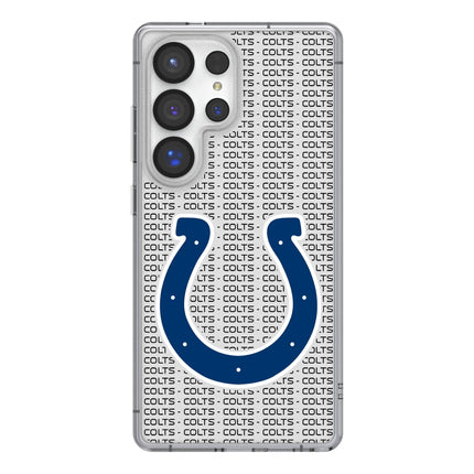 Indianapolis Colts Text Backdrop Clear Phone Case for Samsung Galaxy