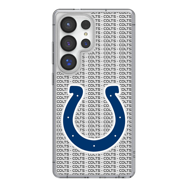 Indianapolis Colts Text Backdrop Clear Phone Case for Samsung Galaxy