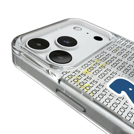 Indianapolis Colts Text Backdrop Glitter Phone Case for Apple iPhone
