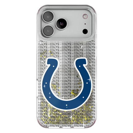 Indianapolis Colts Text Backdrop Glitter Phone Case for Apple iPhone