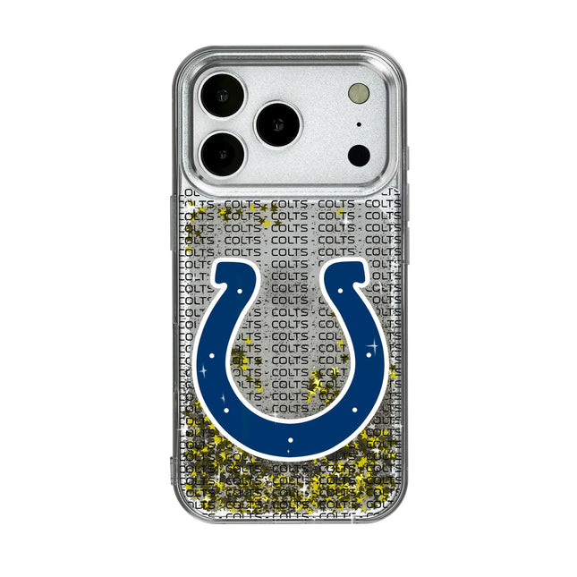 Indianapolis Colts Text Backdrop Glitter Phone Case for Apple iPhone