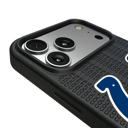 Indianapolis Colts Text Backdrop MagSafe Compatible Phone Case for Apple iPhone