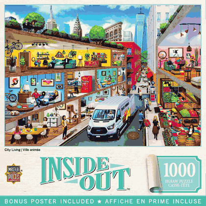 Inside Out City Living 1000 Piece Puzzle