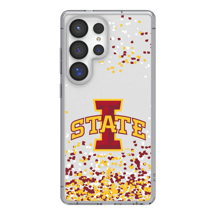 Iowa State University Cyclones Confetti Clear Phone Case for Samsung Galaxy