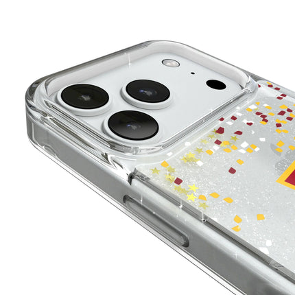 Iowa State University Cyclones Confetti Glitter Phone Case for Apple iPhone