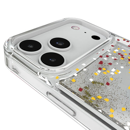 Iowa State University Cyclones Confetti Glitter Phone Case for Apple iPhone