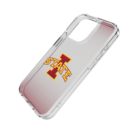 Iowa State University Cyclones Linen Clear Phone Case for Apple iPhone
