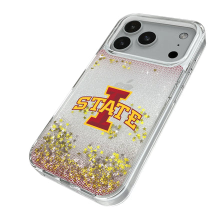 Iowa State University Cyclones Linen Glitter Phone Case for Apple iPhone