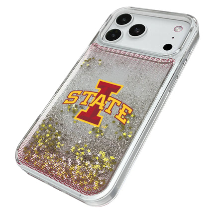 Iowa State University Cyclones Linen Glitter Phone Case for Apple iPhone