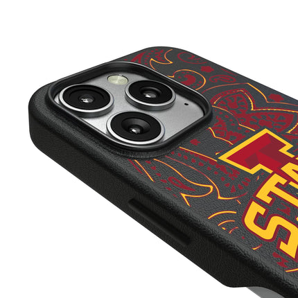 Iowa State University Cyclones Paisley MagSafe Compatible Phone Case for Apple iPhone