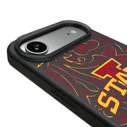 Iowa State University Cyclones Paisley MagSafe Compatible Phone Case for Apple iPhone