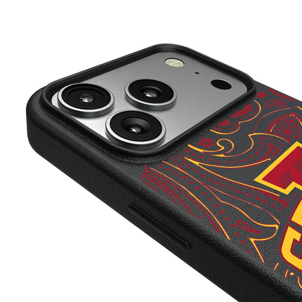 Iowa State University Cyclones Paisley MagSafe Compatible Phone Case for Apple iPhone