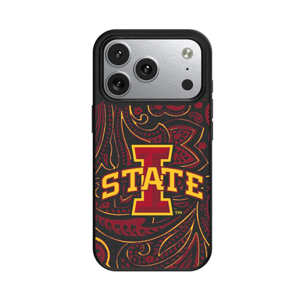 Iowa State University Cyclones Paisley MagSafe Compatible Phone Case for Apple iPhone