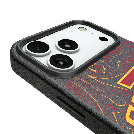 Iowa State University Cyclones Paisley MagSafe Compatible Phone Case for Apple iPhone