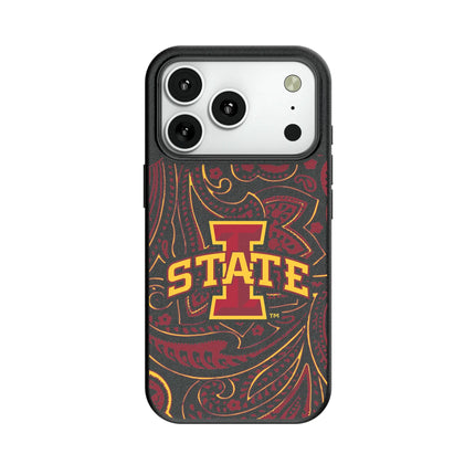 Iowa State University Cyclones Paisley MagSafe Compatible Phone Case for Apple iPhone