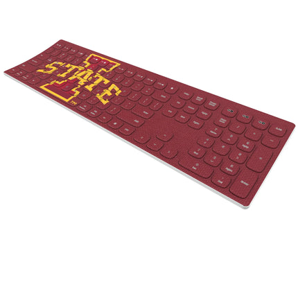 Iowa State University Cyclones Solid Curved Wireless Keyboard