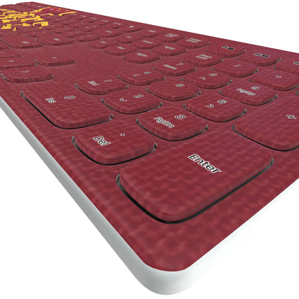 Iowa State University Cyclones Solid Curved Wireless Keyboard