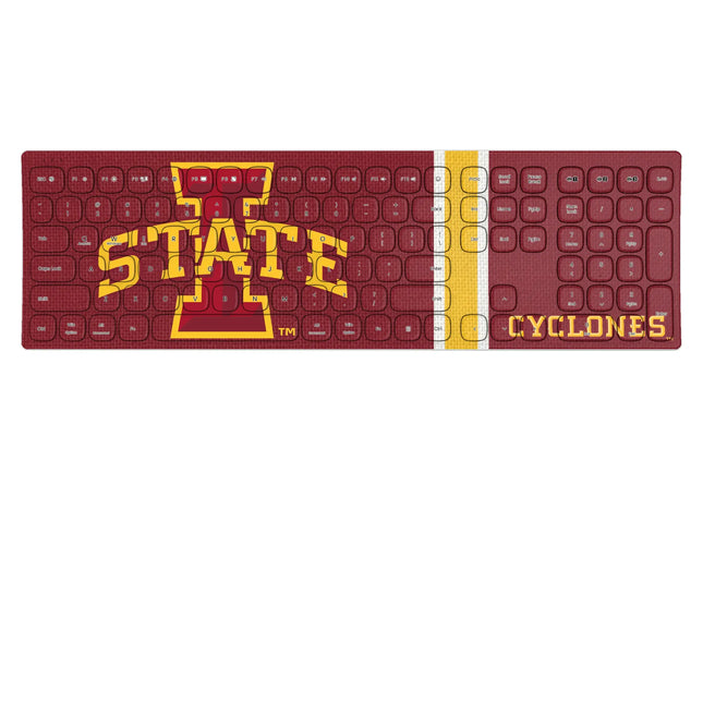 Iowa State University Cyclones Stripe Curved Wireless Keyboard