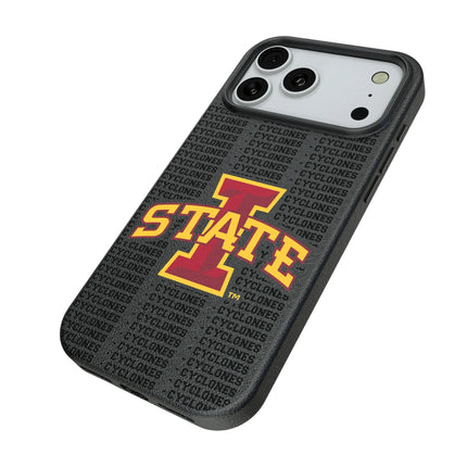 Iowa State University Cyclones Text Backdrop MagSafe Compatible Phone Case for Apple iPhone