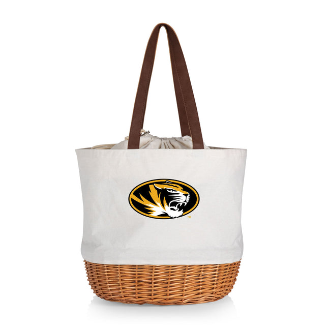 Mizzou Tigers - Coronado Canvas and Willow Basket Tote