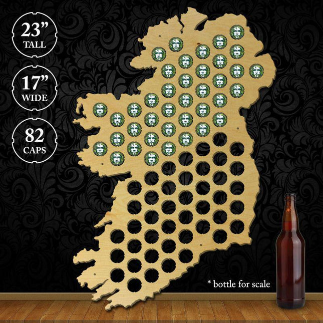 Ireland Beer Cap Map