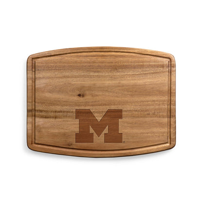 Michigan Wolverines - Ovale Acacia Cutting Board