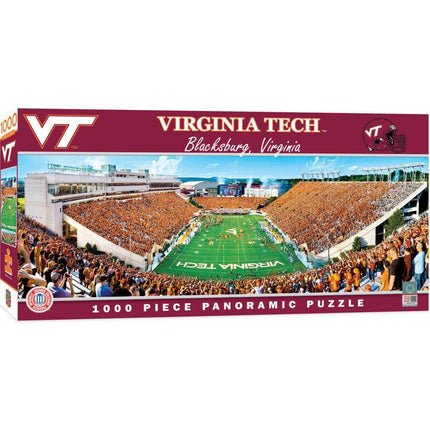 Virginia Tech Hokies - 1000 Piece Panoramic Jigsaw Puzzle - End View