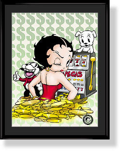Jackpot Betty Lithograph