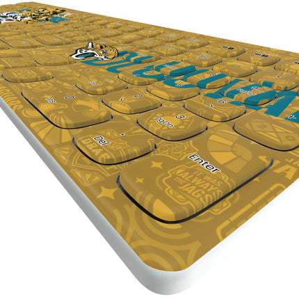 Jacksonville Jaguars Deco Curved Wireless Keyboard