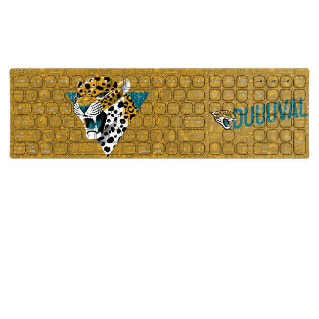 Jacksonville Jaguars Deco Curved Wireless Keyboard