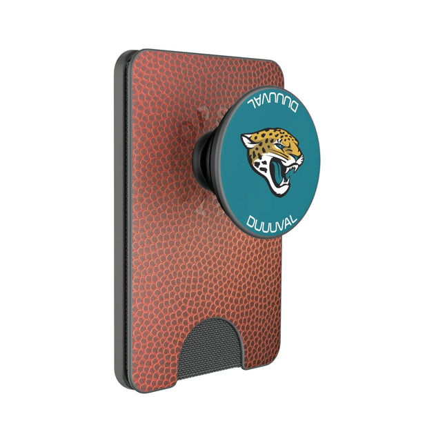 Jacksonville Jaguars Football PopSockets MagSafe-Compatible PopWallet+