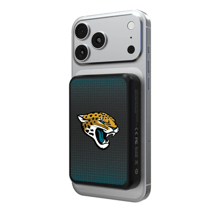 Jacksonville Jaguars Linen Wireless Mag Power Bank