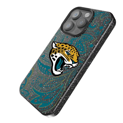Jacksonville Jaguars Paisley Black Bling Phone Case for Apple iPhone
