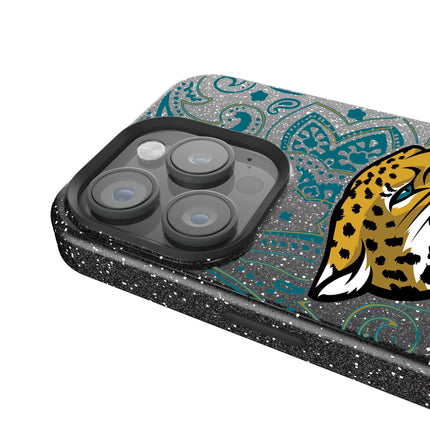 Jacksonville Jaguars Paisley Black Bling Phone Case for Apple iPhone
