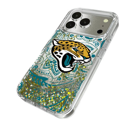 Jacksonville Jaguars Paisley Glitter Phone Case for Apple iPhone