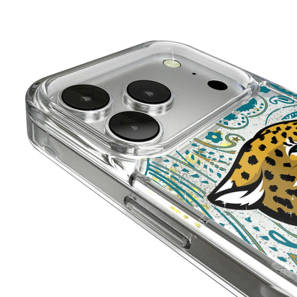 Jacksonville Jaguars Paisley Glitter Phone Case for Apple iPhone
