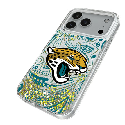 Jacksonville Jaguars Paisley Glitter Phone Case for Apple iPhone