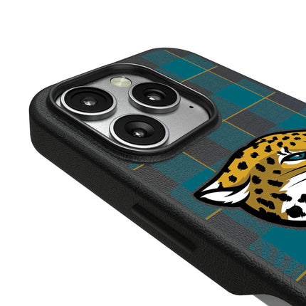 Jacksonville Jaguars Plaid MagSafe Compatible Phone Case for Apple iPhone