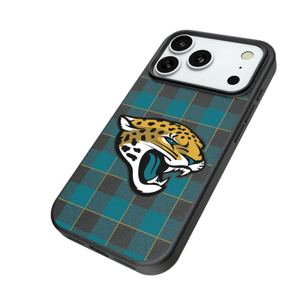 Jacksonville Jaguars Plaid MagSafe Compatible Phone Case for Apple iPhone
