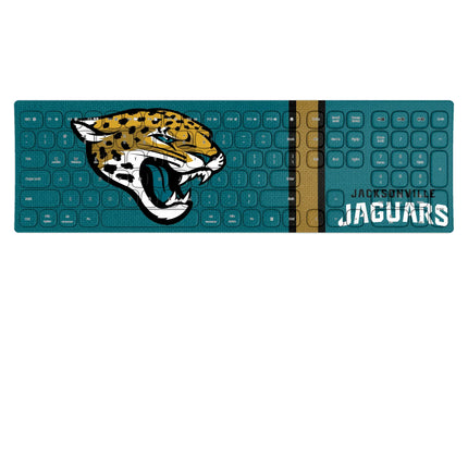 Jacksonville Jaguars Stripe Curved Wireless Keyboard
