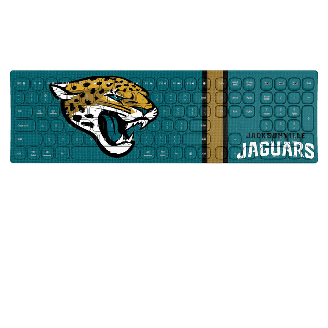 Jacksonville Jaguars Stripe Curved Wireless Keyboard