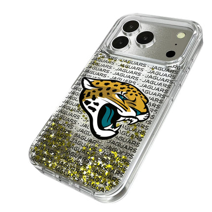 Jacksonville Jaguars Text Backdrop Glitter Phone Case for Apple iPhone