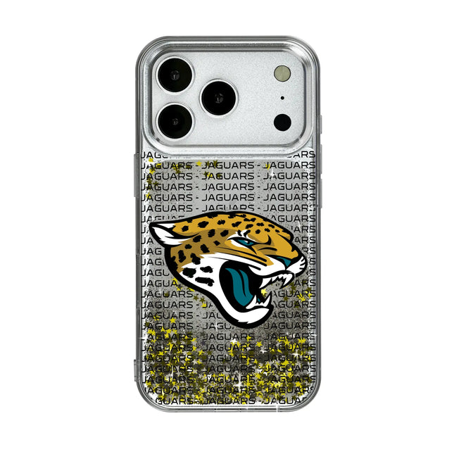 Jacksonville Jaguars Text Backdrop Glitter Phone Case for Apple iPhone