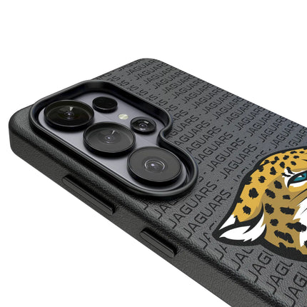 Jacksonville Jaguars Text Backdrop MagSafe Compatible Phone Case for Samsung Galaxy