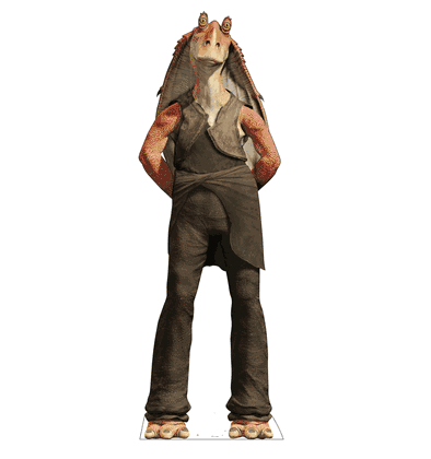 Jar Jar Binks Star Wars The Phantom Menace 25th Anniversary Lifesize Cardboard Cutout