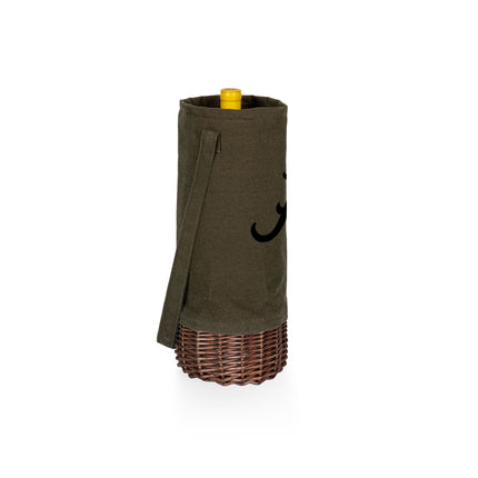 Alabama Crimson Tide Malbec Insulated Canvas Wine Bottle Basket