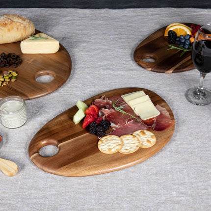 Washington & Lee Generals Pebble Shaped Acacia Serving Board 15" x 1"
