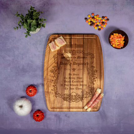 Haunted Mansion - Ovale Acacia Cutting Board